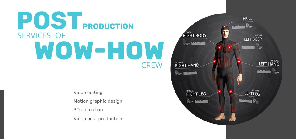 Order Post Production Services by Wow-How Studio